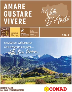 Volantino Conad a Gressoney-La-Trinitè | Amare gustare vivere | 14/11/2024 - 27/11/2024