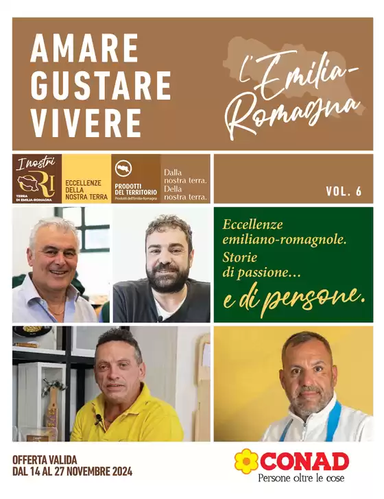 Volantino Conad a San Giovanni in Persiceto | Amare gustare vivere | 14/11/2024 - 27/11/2024