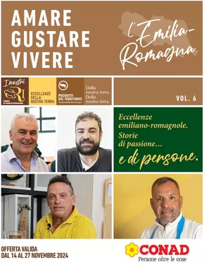 Volantino Conad a Reggio Emilia | Amare gustare vivere | 14/11/2024 - 27/11/2024