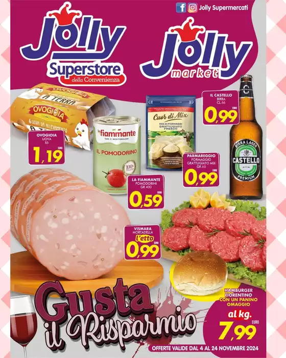 Volantino Jolly Market a San Marcellino | Gusta il risparmio | 5/11/2024 - 24/11/2024