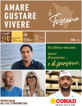 Volantino Spazio Conad a San Giuliano Terme | Amare gustare vivere | 14/11/2024 - 27/11/2024