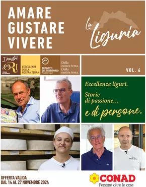 Volantino Spazio Conad a Taggia | Amare gustare vivere | 14/11/2024 - 27/11/2024