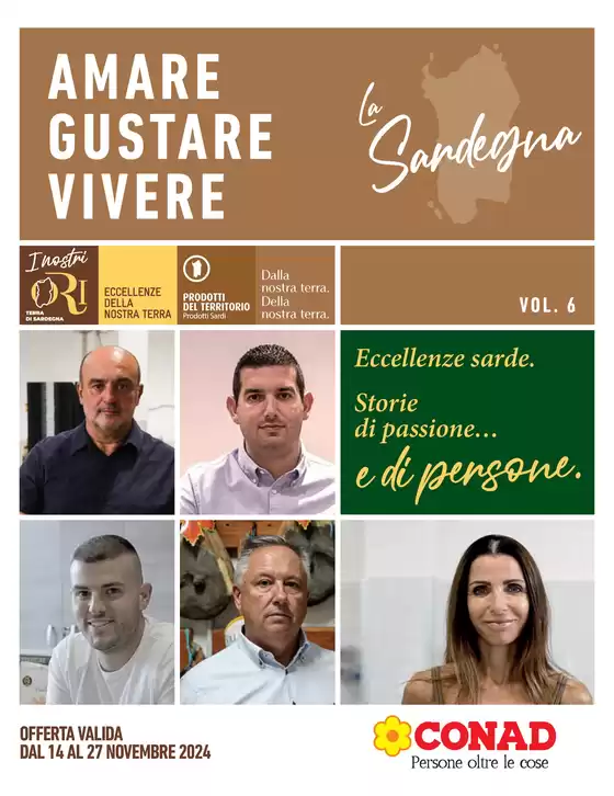 Volantino Conad City a Carloforte | Amare gustare vivere | 14/11/2024 - 27/11/2024