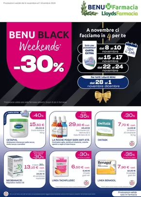 Offerte di Salute e Benessere a Arenzano | Black weekends in Lloyds Farmacia/BENU | 6/11/2024 - 1/12/2024