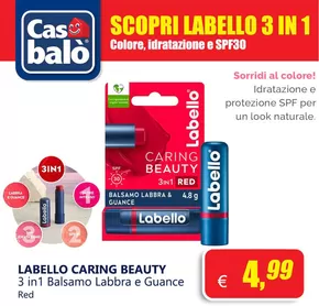 Offerte di Cura casa e corpo | Scopri labello 3 in 1 in Casabalò | 5/11/2024 - 12/11/2024