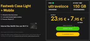 Offerte di Elettronica a Nervi | Casa Light + Mobile in Fastweb | 5/11/2024 - 30/11/2024