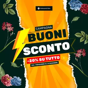 Offerte di Salute e Benessere a Messina | Buoni sconto -20% su tutto in Farmanatura | 5/11/2024 - 31/12/2024