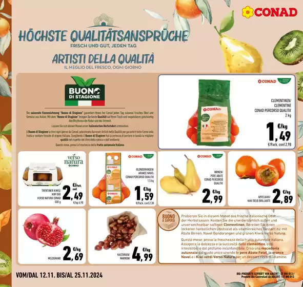 Volantino Conad a Bolzano | Prezzi a pezzi | 12/11/2024 - 25/11/2024