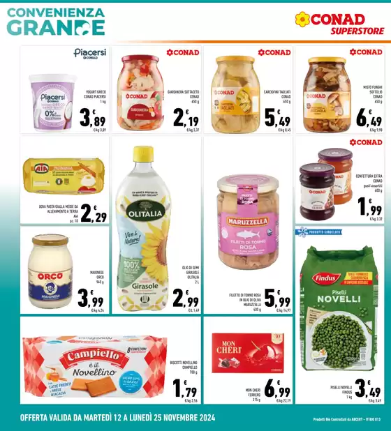 Volantino Conad Superstore a Schio | Grande convenienza | 12/11/2024 - 25/11/2024