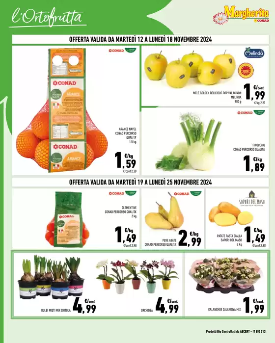 Volantino Margherita Conad | Prezzi a pezzi  | 12/11/2024 - 25/11/2024