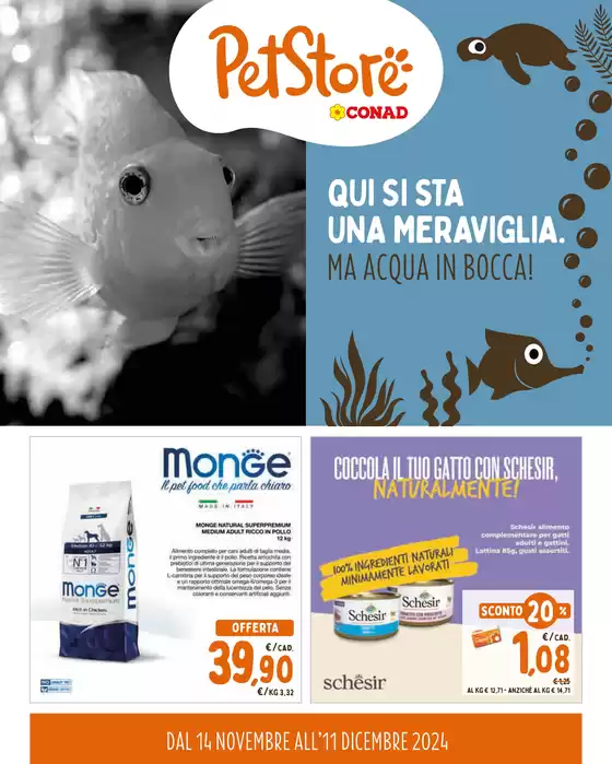 Volantino Pet Store Conad a Verona | Dal 14 novembre all' 11 dicembre | 14/11/2024 - 11/12/2024