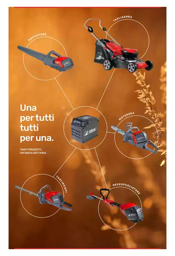 Volantino Efco a San Filippo del Mela | Con le batterie Efco hai piu carica ,piu liberta,piu tempo. | 5/11/2024 - 14/2/2025