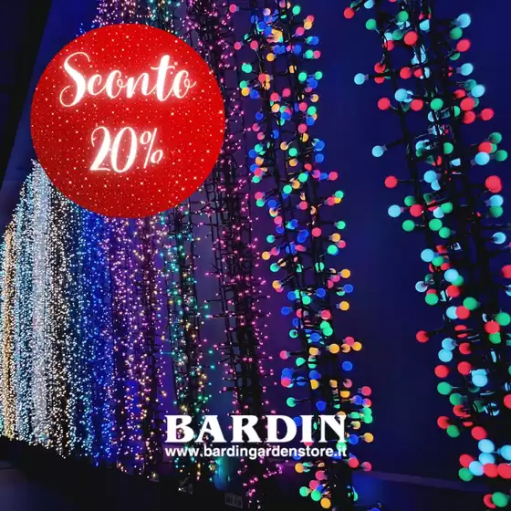 Volantino Bardin Garden Store | Sconto 20% | 6/11/2024 - 24/12/2024