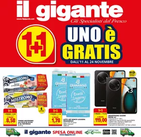 Volantino Il Gigante a Paderno Dugnano | 1+1 Uno è Gratis | 11/11/2024 - 24/11/2024