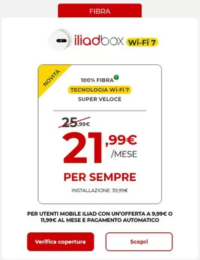 Offerte di Servizi a Neirone | Fibra in Iliad | 6/11/2024 - 30/11/2024