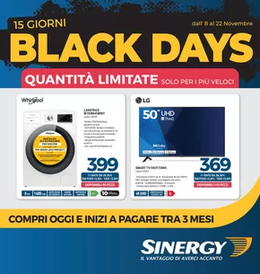 Volantino Sinergy a Figline e Incisa Valdarno | Black Days  | 8/11/2024 - 22/11/2024