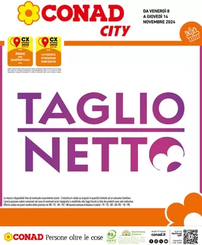 Volantino Conad City a Paese | Taglio netto | 8/11/2024 - 14/11/2024