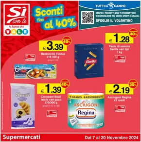 Offerte di Iper e super a Pedaso | Sconti fino al 40% in Si con te supermercati | 7/11/2024 - 20/11/2024