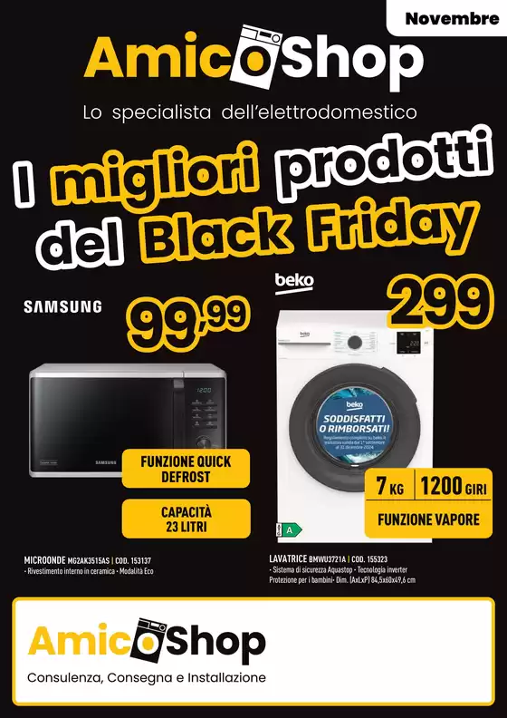 Volantino Amico Shop a Castiglione della Pescaia | I migliori prodotti del Black Friday | 8/11/2024 - 30/11/2024