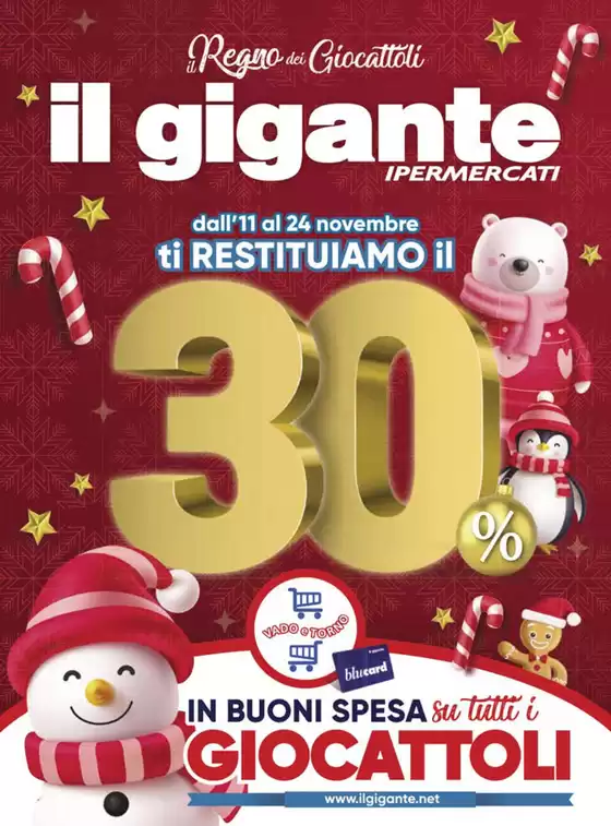 Volantino Il Gigante a Paderno Dugnano | Il Regno dei Giocattoli | 11/11/2024 - 24/11/2024