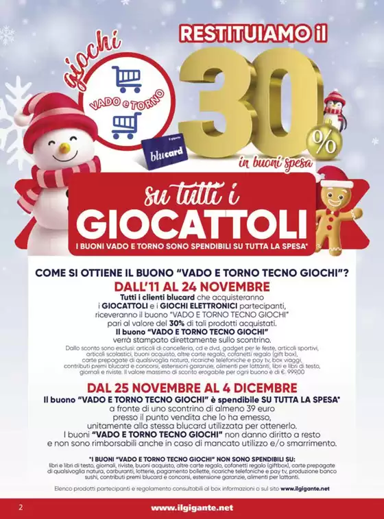 Volantino Il Gigante a Paderno Dugnano | Il Regno dei Giocattoli | 11/11/2024 - 24/11/2024