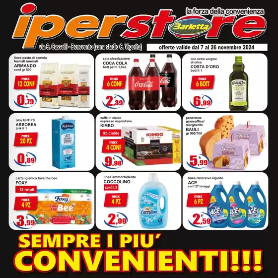 Volantino Iperstore Barletta a Benevento | Sempre i piu convenineti! | 7/11/2024 - 26/11/2024