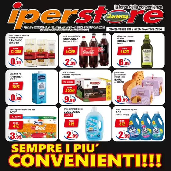 Volantino Iperstore Barletta a Atripalda | Sempre i piu convenineti! | 7/11/2024 - 26/11/2024