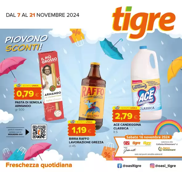 Volantino Tigre a Chieti | Piovono sconti | 7/11/2024 - 21/11/2024