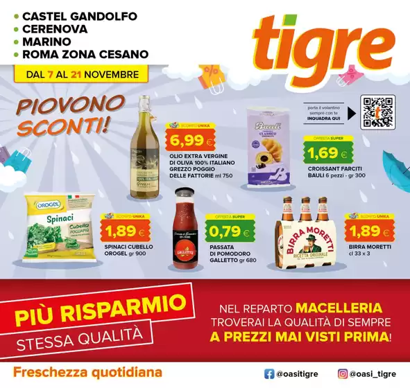 Volantino Tigre | Piovono sconti! | 7/11/2024 - 21/11/2024