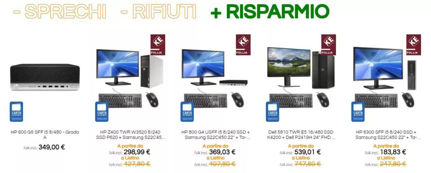 Volantino Kenovo a Fiumicino | -Sprechi -Rifiuti +Risparimo | 7/11/2024 - 30/11/2024