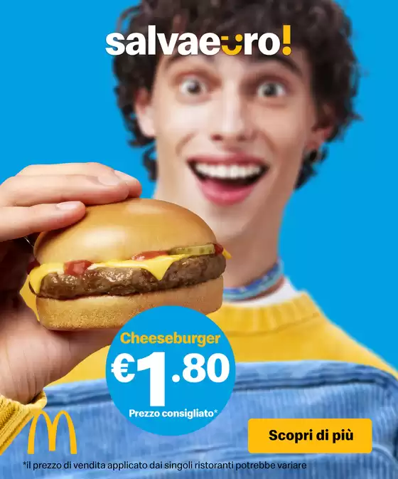 Volantino McDonald's a Fermo | Salvaeuro Cheeseburger | 11/11/2024 - 24/11/2024