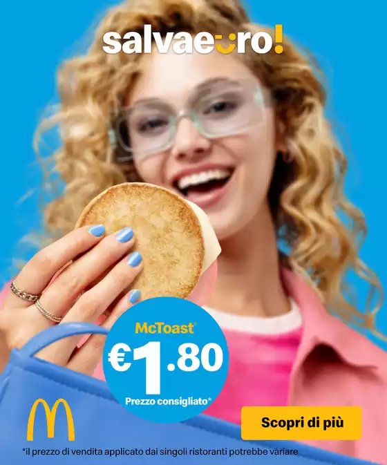 Volantino McDonald's a Napoli | Salvaeuro McToast | 11/11/2024 - 24/11/2024