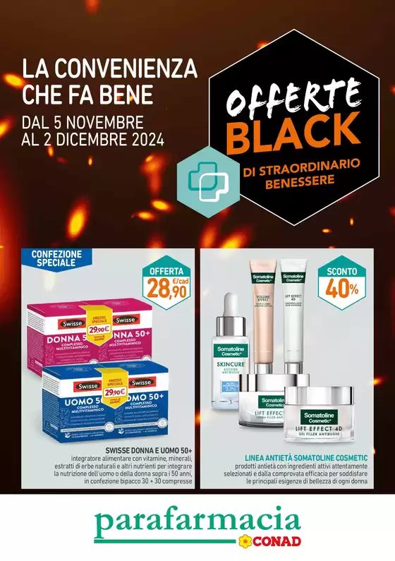 Volantino Parafarmacia Conad a Padova | Offerte Black | 5/11/2024 - 2/12/2024