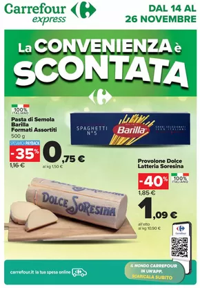 Volantino Carrefour Express a Alghero | La convenienza è scontata | 14/11/2024 - 26/11/2024