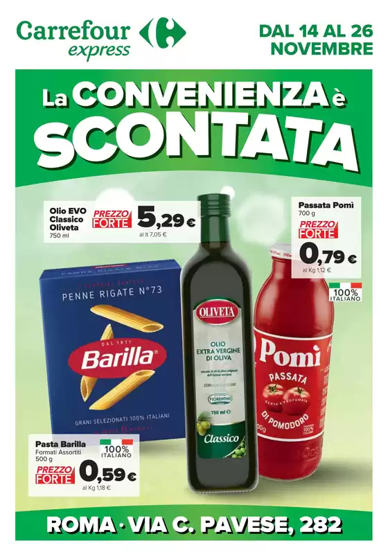 Volantino Carrefour Express | La convenienza è scontata | 14/11/2024 - 26/11/2024