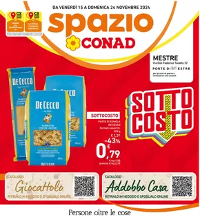 Volantino Spazio Conad a Venezia | Sottocosto | 15/11/2024 - 24/11/2024