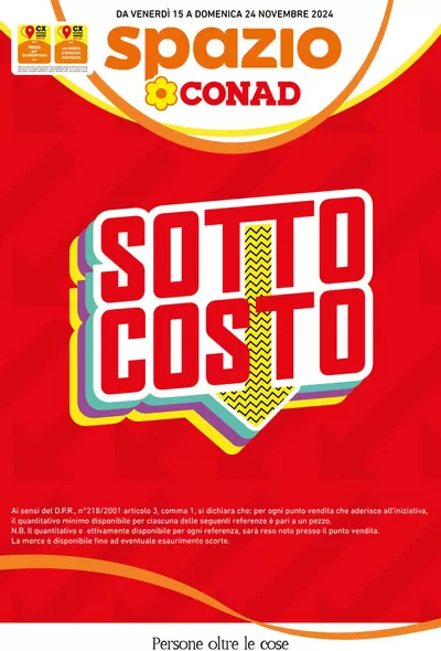 Volantino Spazio Conad a Milano | Offerte Spazio Conad: Sottocosto | 15/11/2024 - 24/11/2024