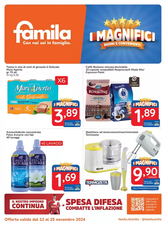 Volantino Famila Superstore a Caltanissetta | I magnifici | 12/11/2024 - 25/11/2024