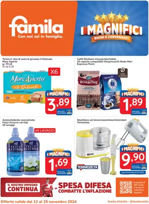 Offerte di Iper e super a Caltanissetta | I magnifici in Famila Market | 12/11/2024 - 25/11/2024