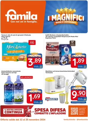 Offerte di Iper e super a Delia | I magnifici in Famila Market | 12/11/2024 - 25/11/2024