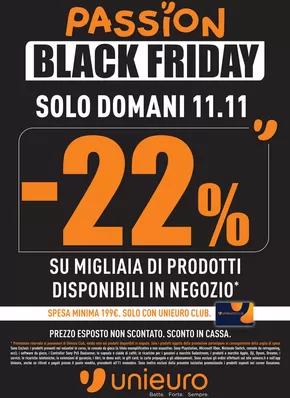 Offerte di Elettronica a Fiumicino | Single Day da Unieuro! in Unieuro | 11/11/2024 - 11/11/2024