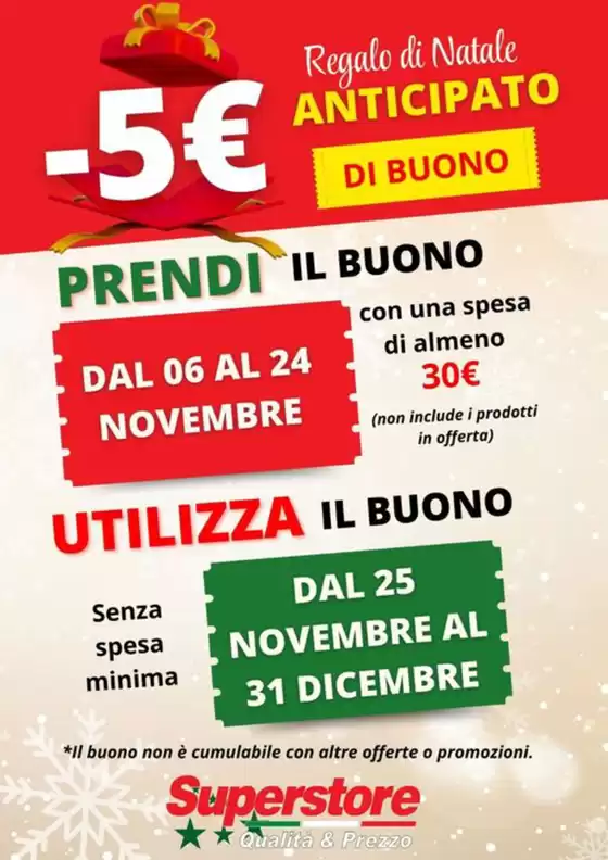 Volantino Superstore a Arezzo | Regalo di natale | 8/11/2024 - 24/11/2024