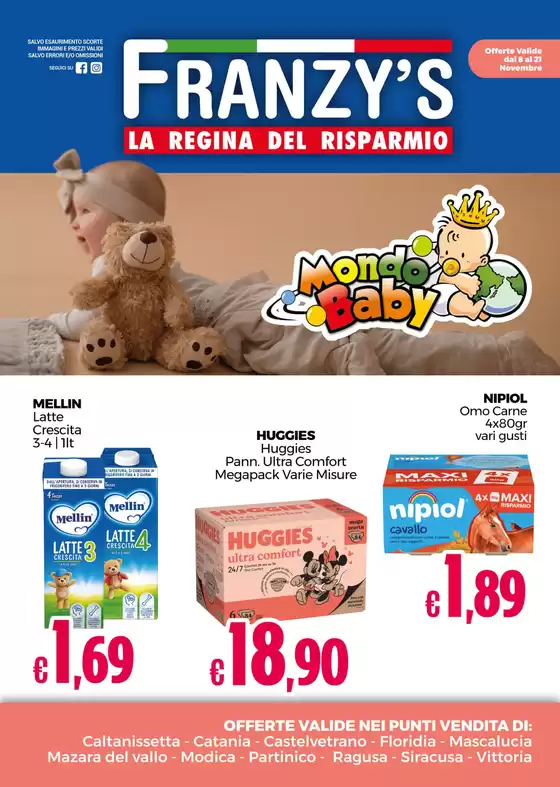 Volantino Franzy's  | La regina del risparmio | 8/11/2024 - 21/11/2024