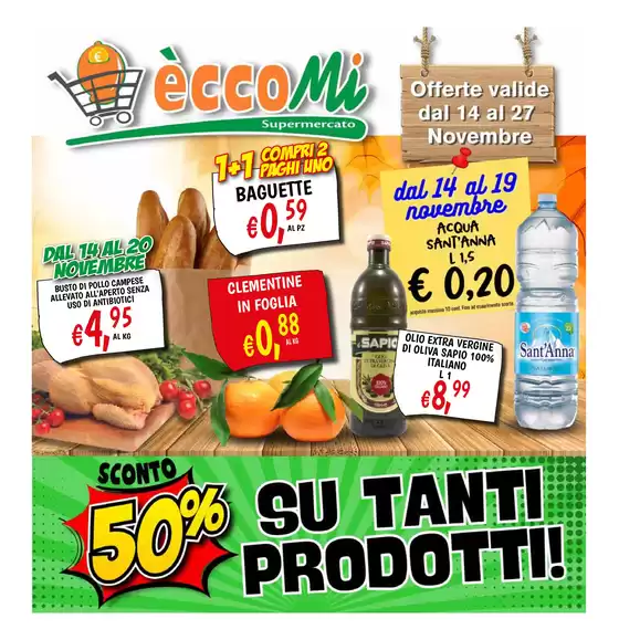 Volantino Eccomi a Cesena | 50% su tanti prodotto | 14/11/2024 - 27/11/2024