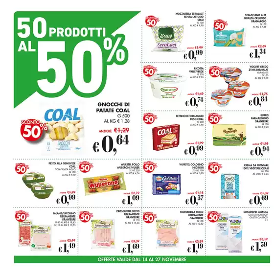 Volantino Coal a L'Aquila | 50 prodotto al 50%! | 14/11/2024 - 27/11/2024