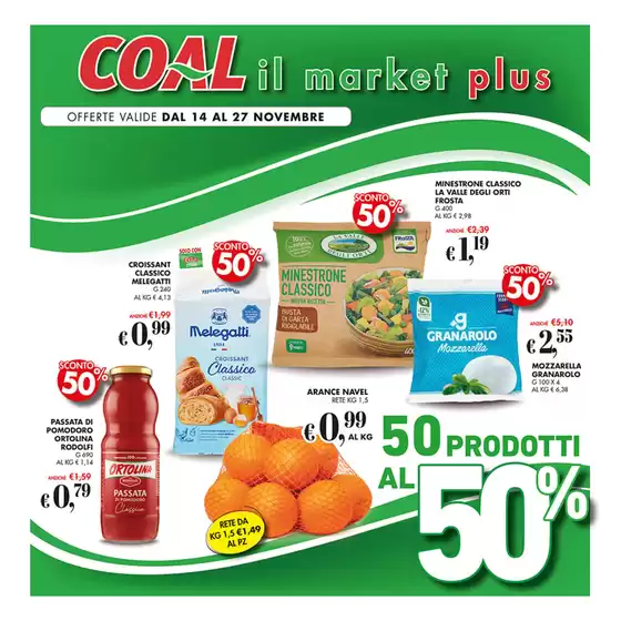 Volantino Coal a Avezzano | 50 prodotti al 50%. | 14/11/2024 - 27/11/2024