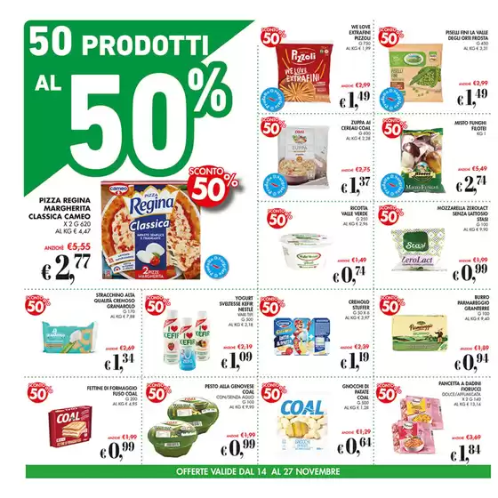 Volantino Coal a Avezzano | 50 prodotti al 50%. | 14/11/2024 - 27/11/2024