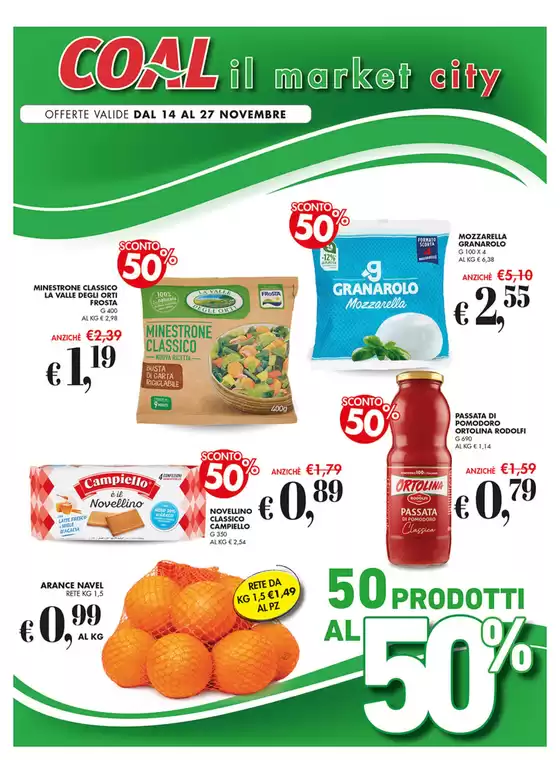 Volantino Coal a Monteodorisio | 50 prodotti al 50% | 14/11/2024 - 27/11/2024