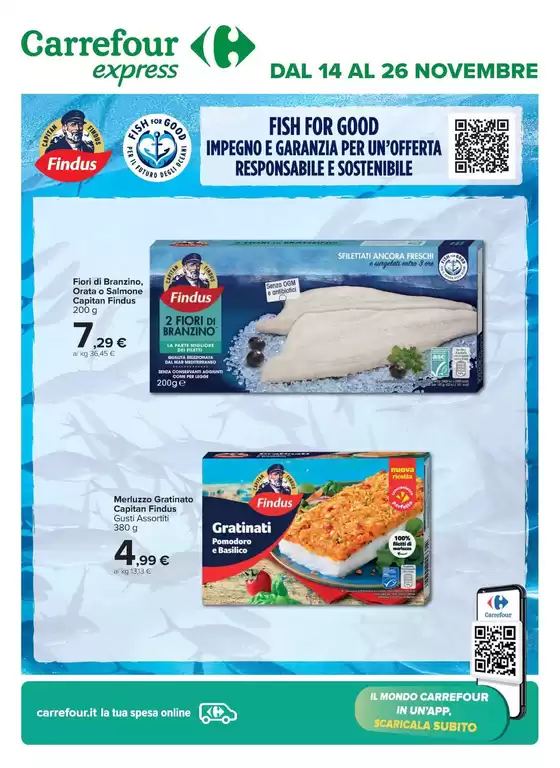 Volantino Carrefour Express a Reggio Calabria | Fish for good | 14/11/2024 - 26/11/2024