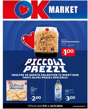 Volantino Ok Market a Asti | PICCOLI PREZZI | 11/11/2024 - 24/11/2024